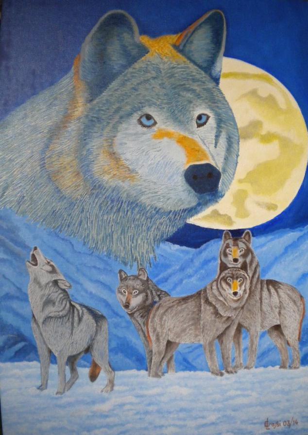 LG 0250 - Il lupo e la luna