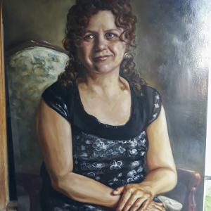 Ritratto olio su tela