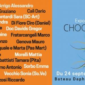Exhibition Collective "Choosing Colors " at the "Daphne Bateau Gallery" during fashion week of  Paris