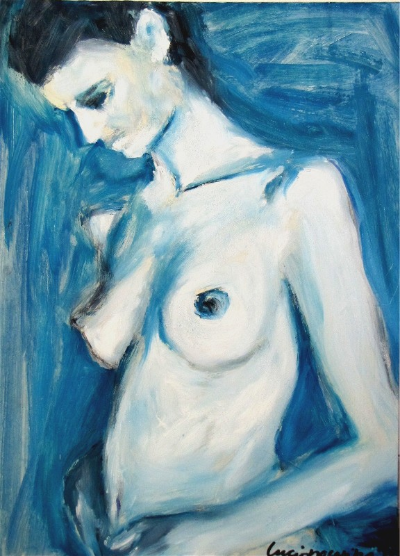 Nudo in blu