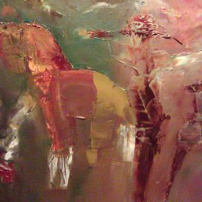 Circus horse and a crucified