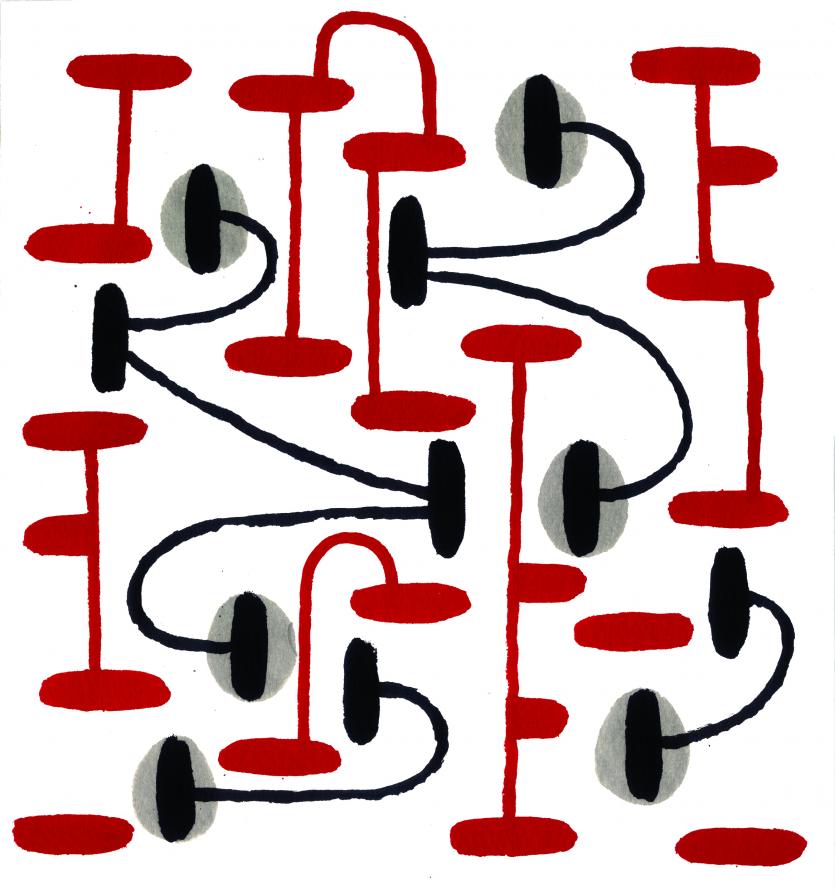 rosso e nero con regola 2 rosso e nero con regola 2