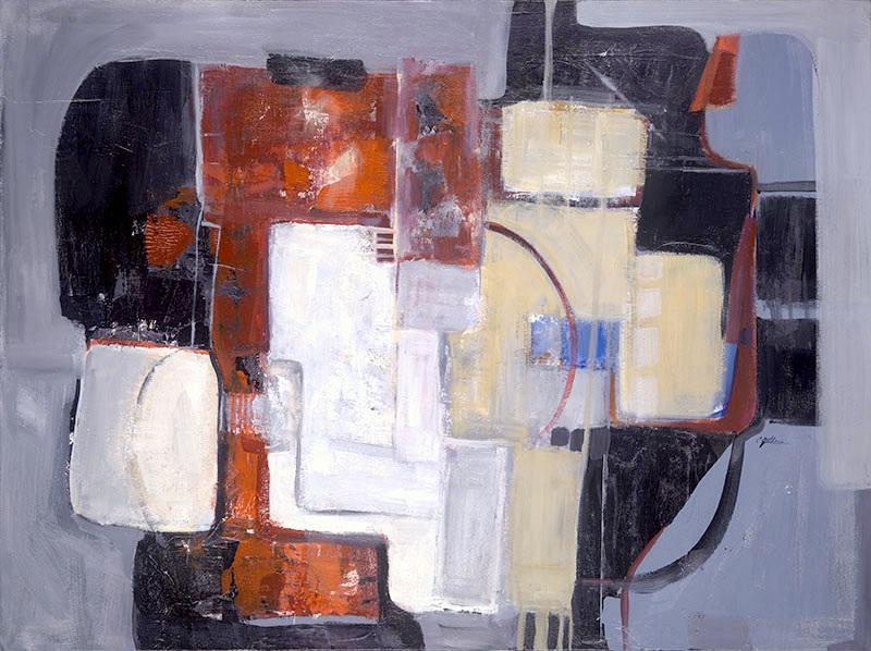 Abstract in Red, White and Black Abstract in Red, White and Black