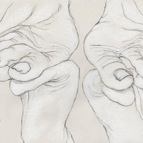 standing in the mirror