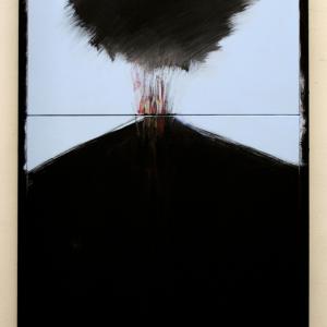 EQUILIBRIO 2013, acrilico su tela cm 140x60