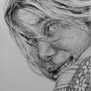 SONJA WAS IN WAR // PENCIL ON CANVAS // 100 X 150 CM // 2015