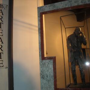 Il Maestro di scultura Denis Raccanelli alla ArteArte di Mantova.