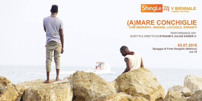 (A)mare Conchiglie: anziani, erranti, lucciole e migranti per la performance di Kyrahm e Julius Kaiser (A)mare Conchiglie: anziani, erranti, lucciole e migranti per la performance di Kyrahm e Julius Kaiser