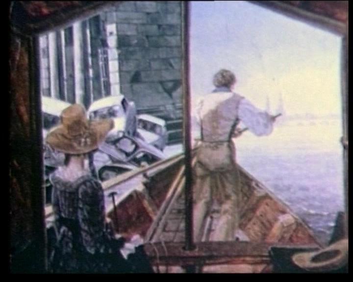 Fotogramma dal film "Cosa succede in periferia?", super 8 mm, colore, sonoro magnetico, 1971 Fotogramma dal film "Cosa succede in periferia?", super 8 mm, colore, sonoro magnetico, 1971