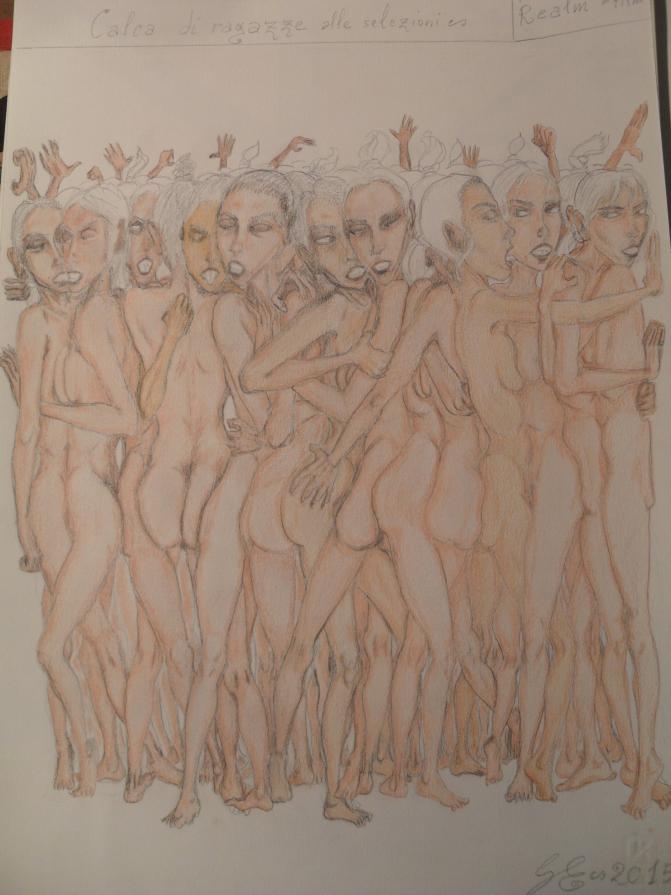 Competere comprimendosi - Calca di ragazze alle selezioni (in lavorazione)