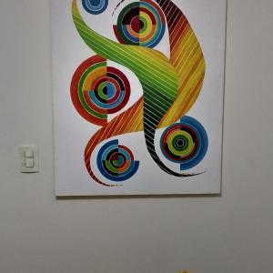 COMPOSITION NR 039 MASTËR On Wall 03– "Square & Circle 025" – By EURICO HAAN – 2016 COMPOSITION NR 039 MASTËR On Wall 03–