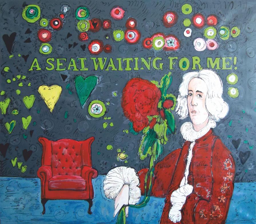 George D. G. and pink armchair