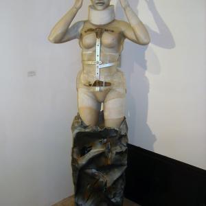 Il Maestro di scultura Denis Raccanelli alla ArteArte di Mantova.