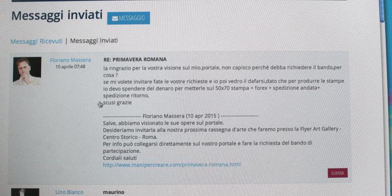 questi sono gli interlocutori d'arte contemporanea...sei mentalmente bannato