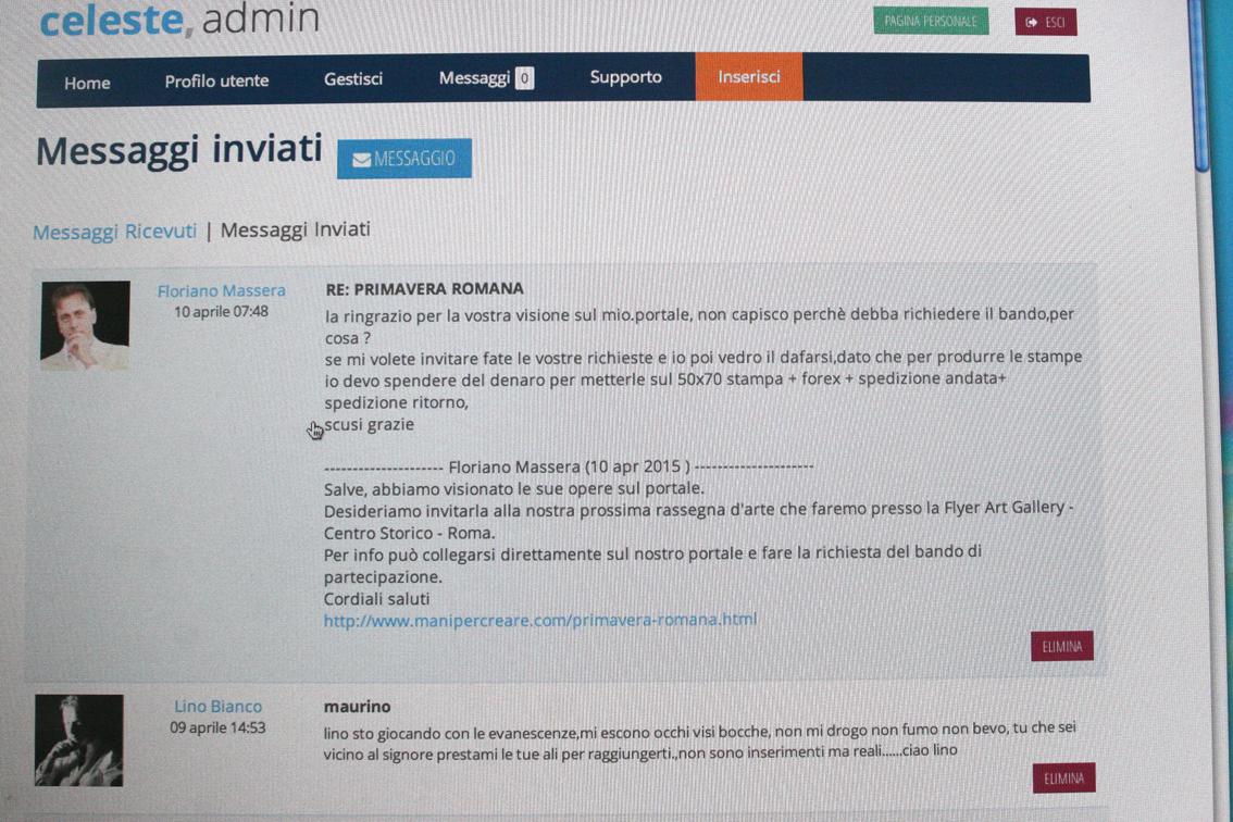 questi sono gli interlocutori d'arte contemporanea...sei mentalmente bannato