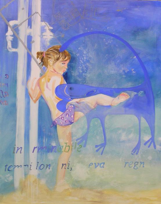 -2007 - In tempi lontani esisteva un regno - olio su tela 80x100