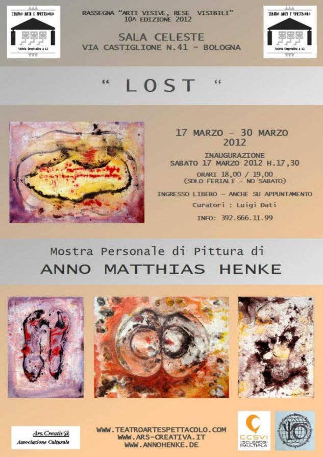 Locandina Mostra Anno Matthias Henke Sala Celeste Bologna Locandina Mostra Anno Matthias Henke Sala Celeste Bologna