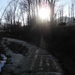 <Il sole all'orizzonte>