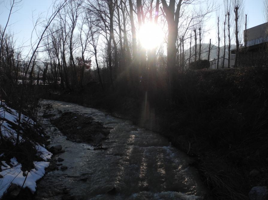 <Il sole all'orizzonte>