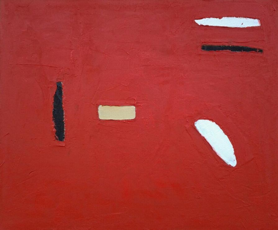 particelle su fondo rosso