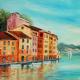 Marek Koziol (Polonia) - Portofino - olio tela - 40 x 30 Marek Koziol (Polonia) - Portofino - olio tela - 40 x 30