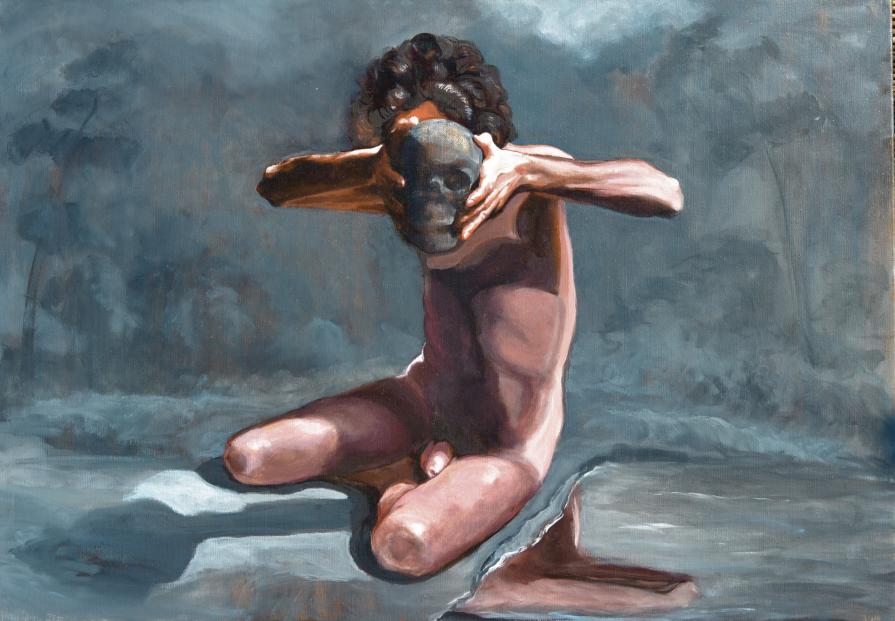 immagina Ariosto "Orlando beve il senno"