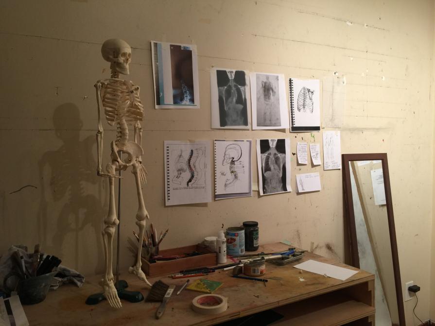 my study studio wall