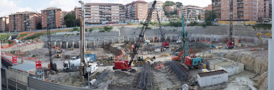 Panorama del cantiere
