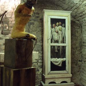 Il Maestro di scultura Denis Raccanelli alla ArteArte di Mantova.