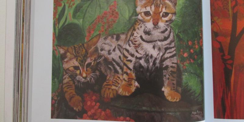 "Savannah Kittens" - Oil on Canvas 70 x 50 - Technique Brush year 2012 "Savannah Kittens" - Oil on Canvas 70 x 50 - Technique Brush year 2012