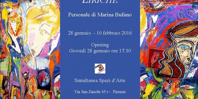 LIRICHE Personale di Marina Bufano presso SIMULTANEA SPAZI D'ARTE-FIRENZE
