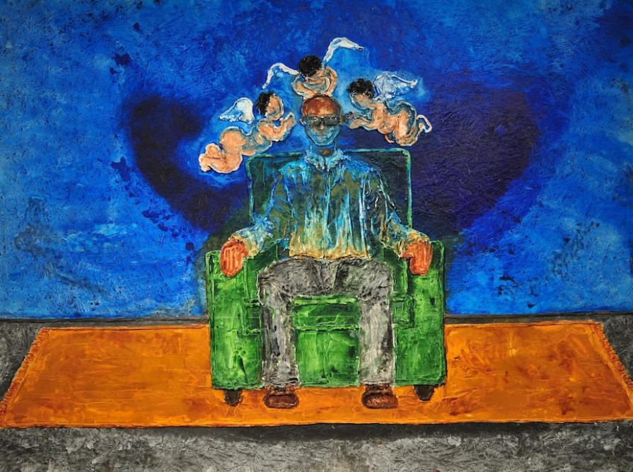 angels by my ear ( self portrait