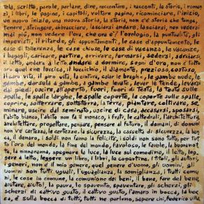 l'estetica delle parole, tela...