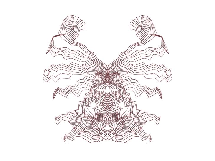No. 13, 'anti' or 'fearful symmetry' series (click on image for animatio)