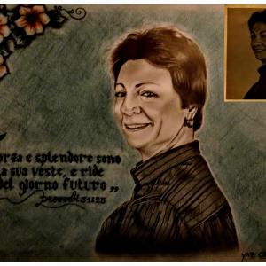 Riproduzione a matita da fotografia