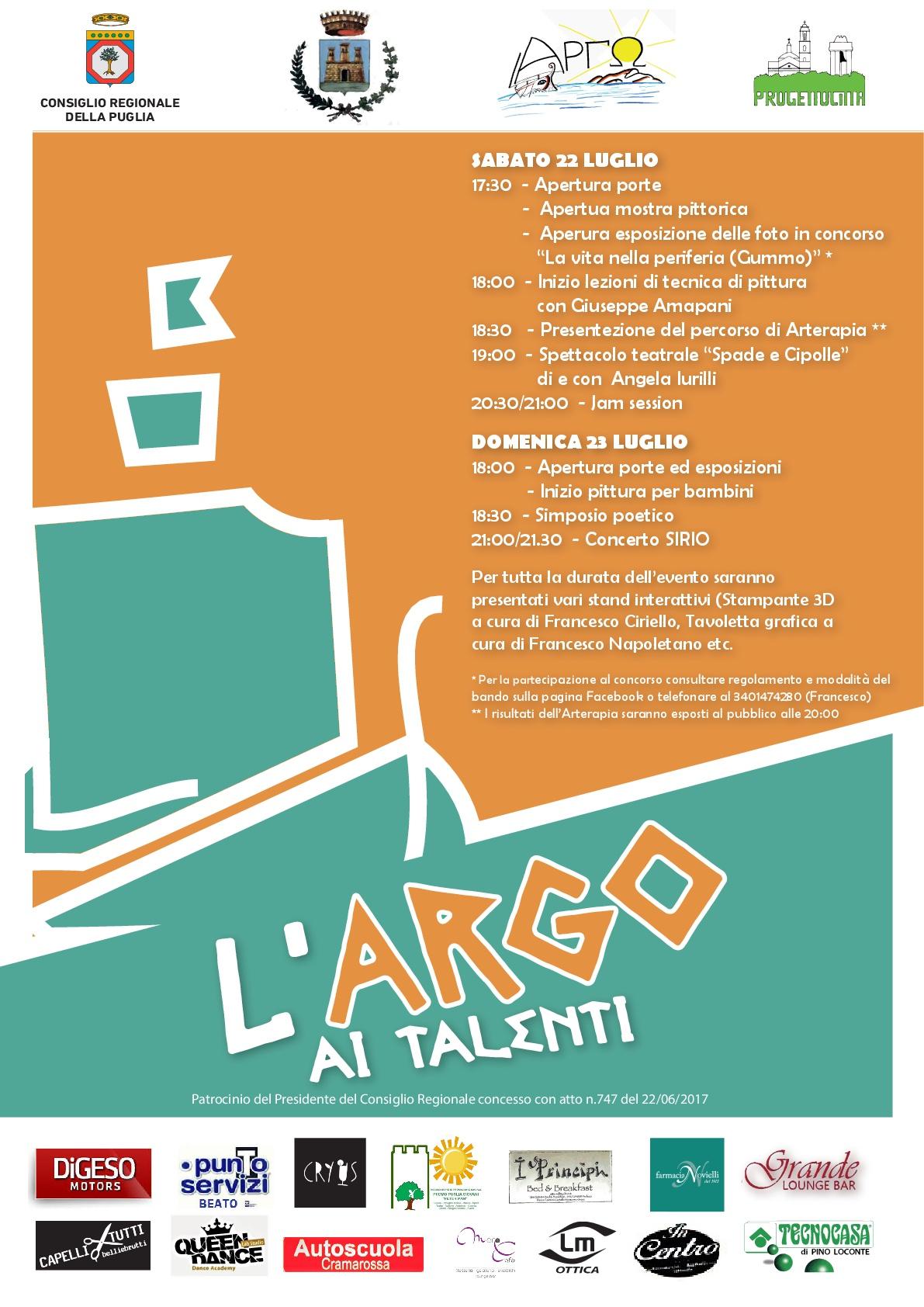 L'Argo ai talenti