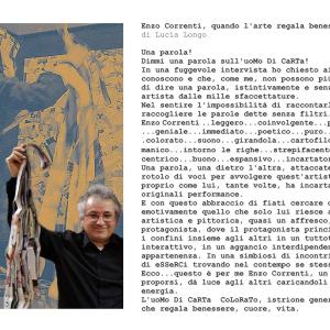 eNZo CoRReNTi, QuaNDo L'aRTe ReGaLa BeNeSSeRe Di Lucia Longo 