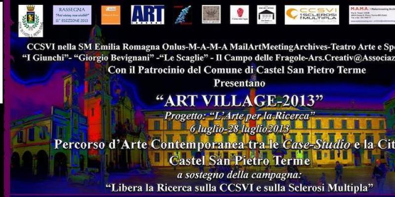 Art Village 2013, per il progetto "L'Arte per la Ricerca" Art Village 2013, per il progetto "L'Arte per la Ricerca"