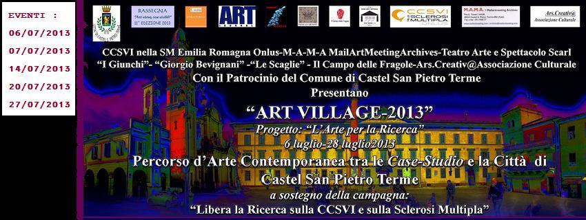 Art Village 2013, per il progetto "L'Arte per la Ricerca"