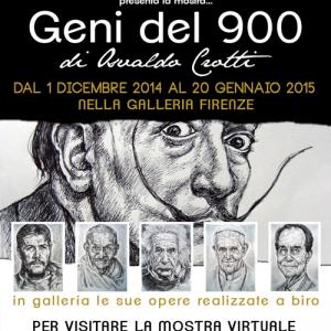 Geni del 900 - Opere a biro di Osvaldo Crotti