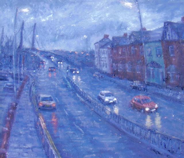 View over George Street, Newport