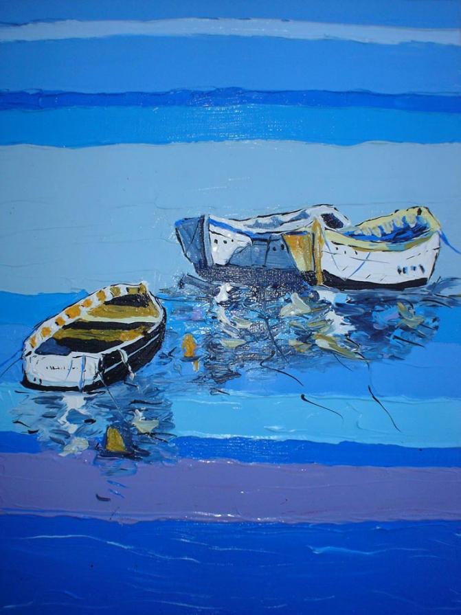 Boats in the bay. Boats in the bay.