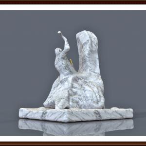 Il Cavatore - fuso nella sua materia