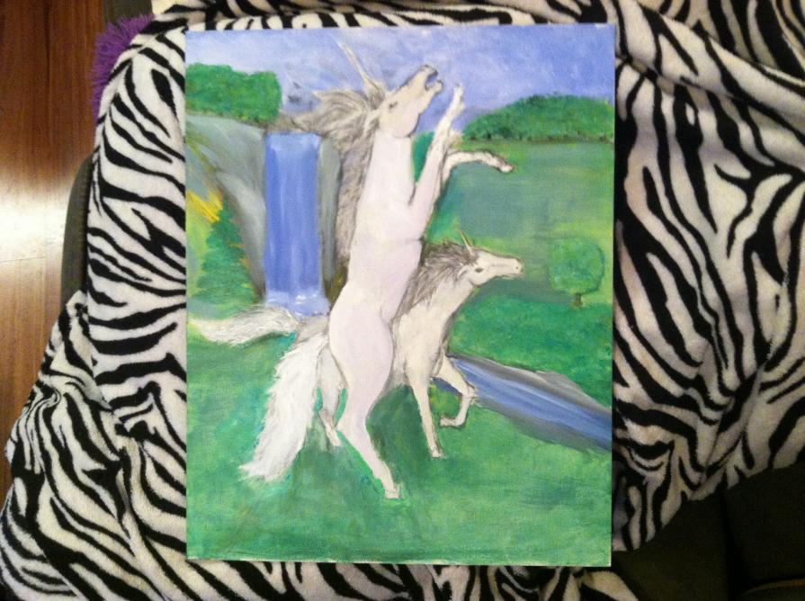 "Unicorns at the Waterfalls"