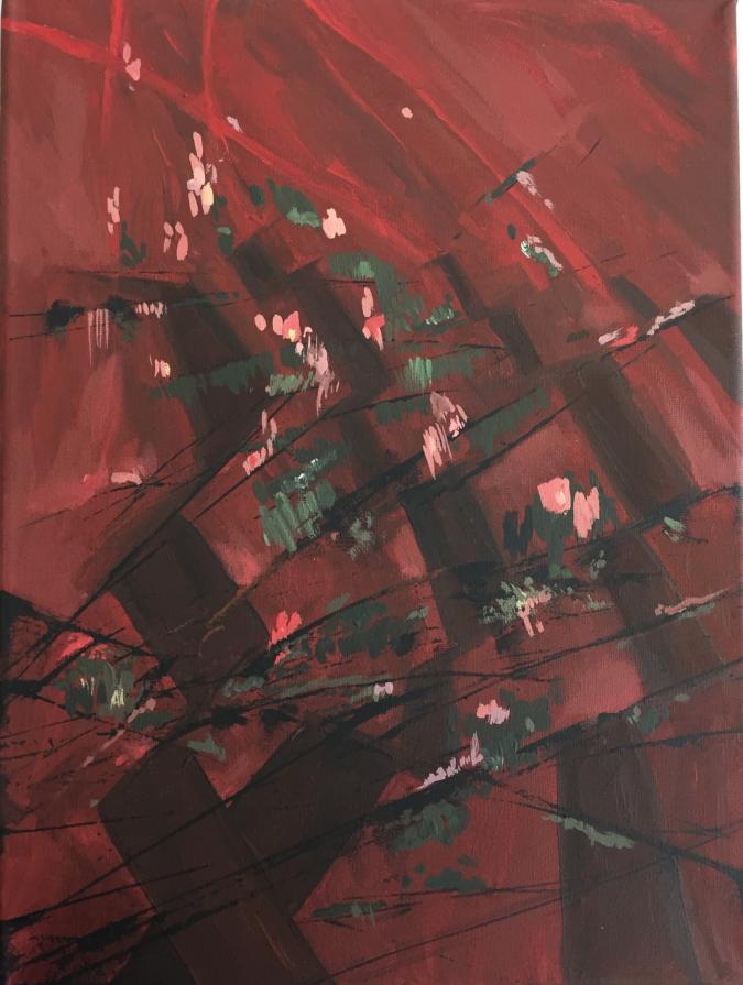 Athanasia Karatza - Obbiettivi 2 -acrilico su tela - 30 x 40