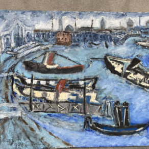 veduta canale della giudecca in inverno