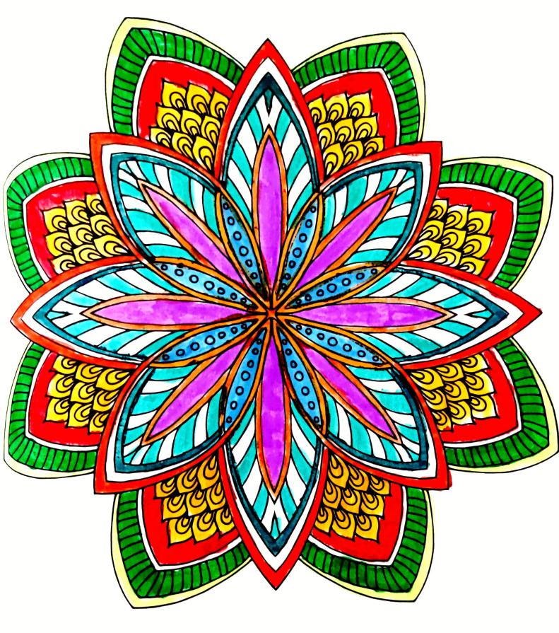 ... Il mio momento zen quotidiano...pieno di colori e creatività. ????‍♀️????