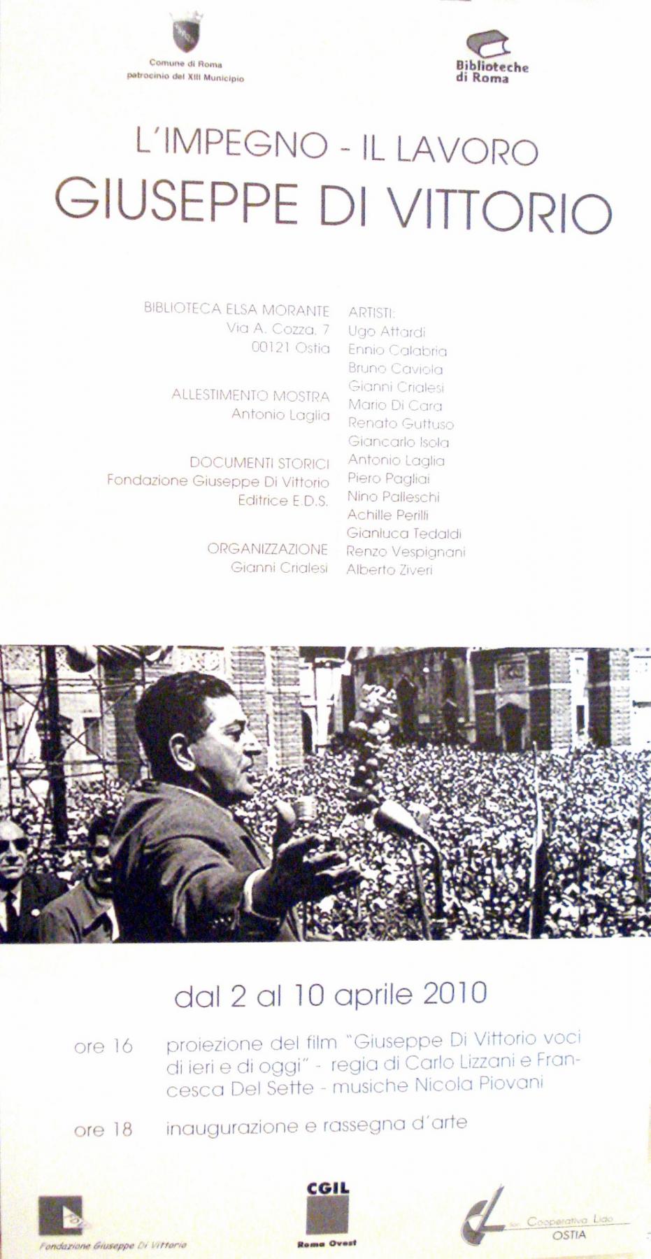 L'impegno e il lavoro. Omaggio a Giuseppe Di Vittorio