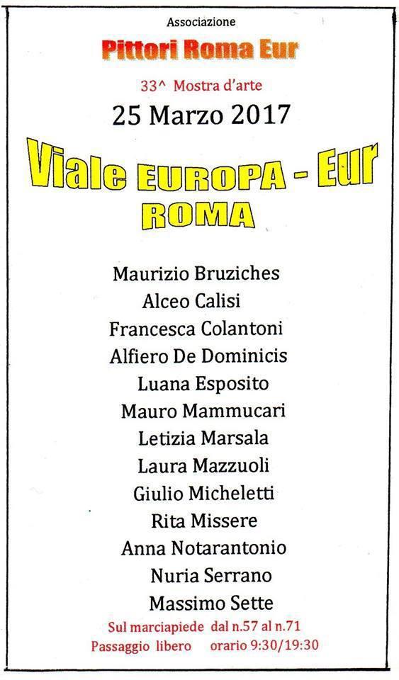 33 Mostra d'Arte viale Europa Eur