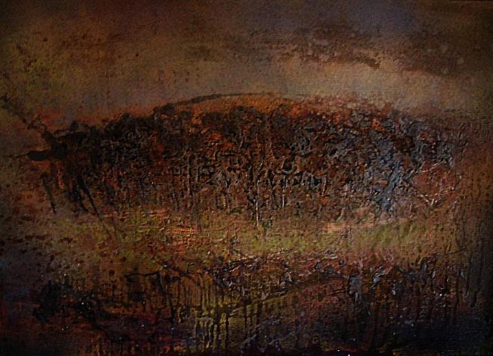 Imbrunire sul Monte Calvo.